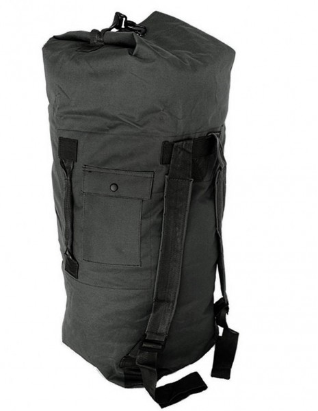 US Duffle Combat Navy Army Bag Double Strap Black 13853102 Sale
