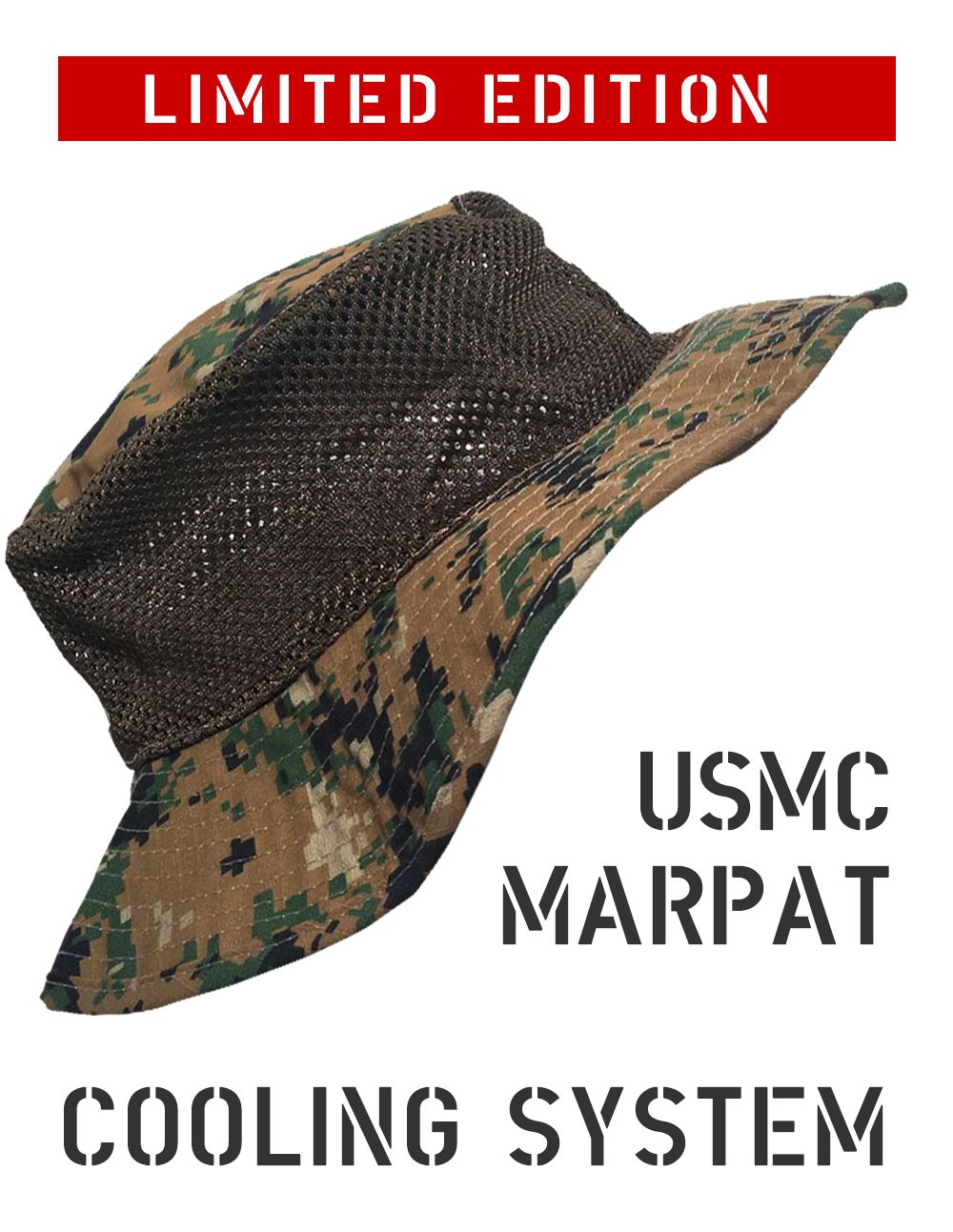 Original USMC Tropic Boonie Hot Weather Hat UV Protection