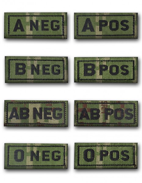 Patch Velcro Blood Type Cropat
