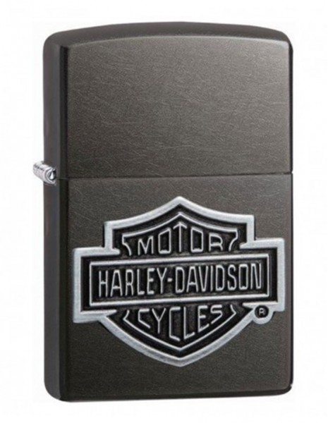 Original Zippo Lighter Gray Dusk Amblem Harley-Davidson Cycles 60004457