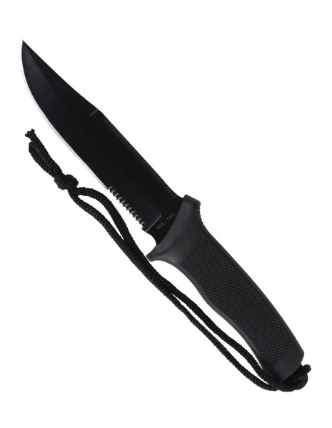 Miltec 15358002 Vojnički Survival Univerzalni Borbeni Nož sa Gumiranom Drškom