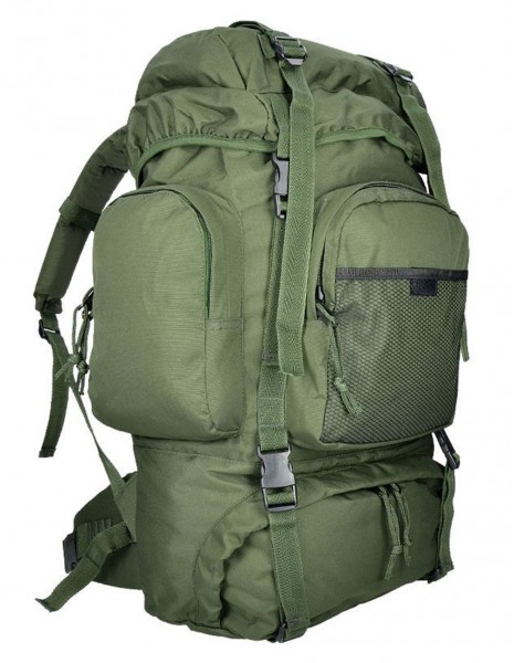 Miltec Outdoor Hiking Army Hunting Rucksack Commando 55 Liters Olive 14027001