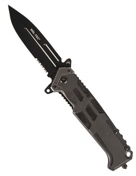 Miltec 15325500 Folding Pocket Knife Assault Semi Serratted