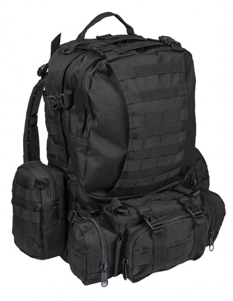 Defense Pack Modular Hiking Hunting Tactical Army Backpack 45L Black