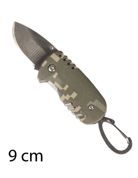 Pocket Army Hiking Folding Knife Key Ring Universal Camo 9cm 15318900