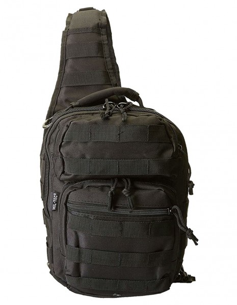 Miltec 14059102 City Urban Army Rucksack Bag One Strap Assault Black