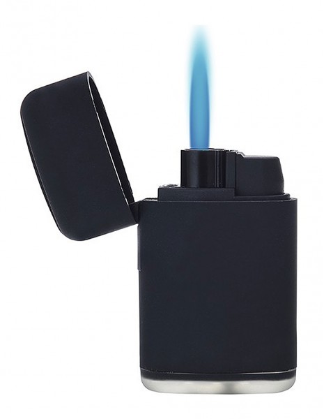 Prof 40804292 Windproof Lighter Prof Single Flame Rubber Black