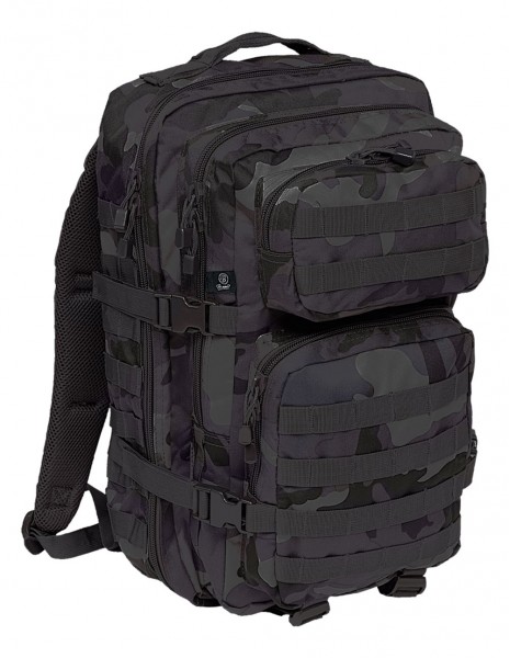 Brandit 8008-4 Camping Hiking Army Molle Backpack US Cooper Large 40 Liter Dark Camo