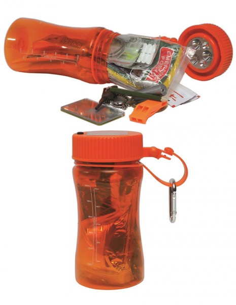 Miltec 16027300 Orange Outdoor Survival Kit Box