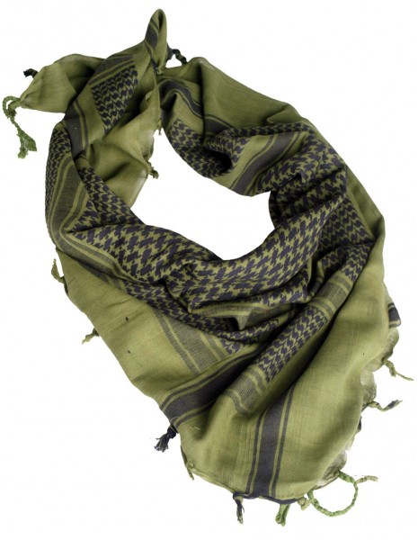 Miltec 12610000 Original Shemagh Army Military Desert Scarf Olive Black