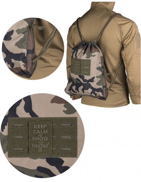 Hextac Sportsbag Flecktarn Camo Bag Backpack Rucksack Gym School Army 7L New 