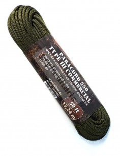 Mil-Tec 15m Universal Army Camping Rope Polypropylene Tent Cord Olive OD 