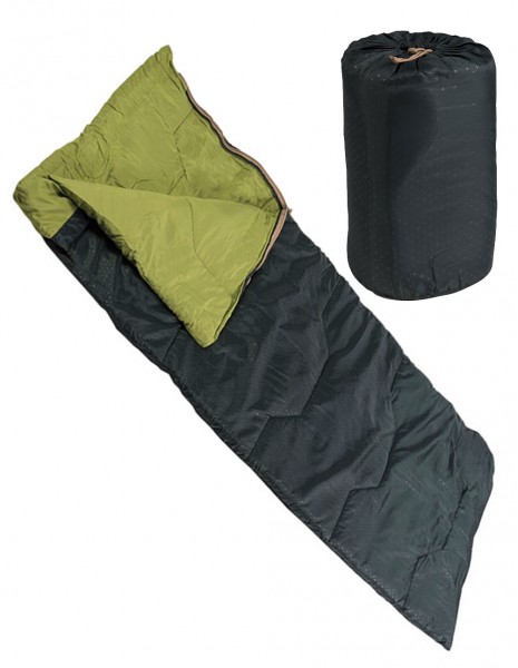 Miltec 14197700 Quechua Sleeping Bag Blanket Evenlope 10°C Green/Black