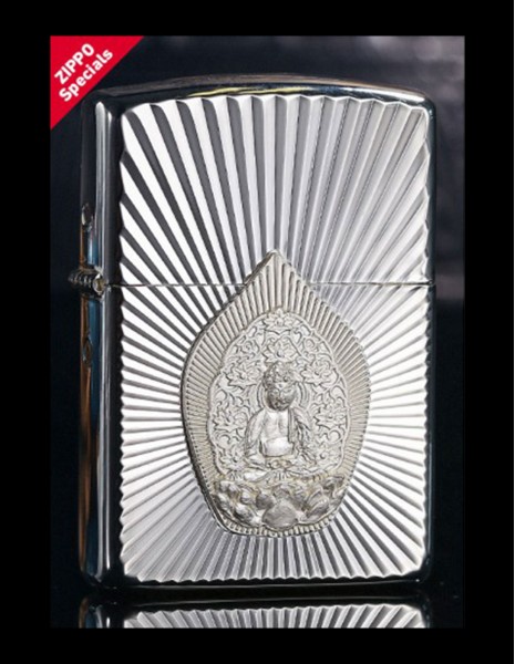Zippo Lighter Asian Collection Silver Amitabha