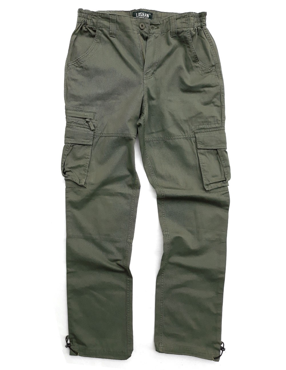 Loshan Urban Cargo Pants Vintage Olive Gray