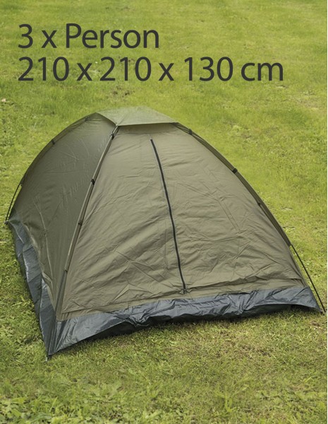 Miltec 14215001 Igloo Standard 3 Person Tent Olive
