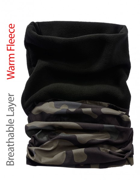 Brandit 7018-4 Multifunctional Fleece Buff Collar Dark Camo