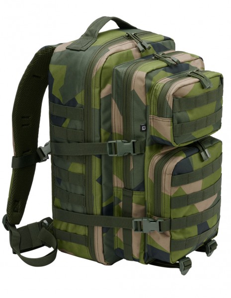 Brandit 8008-125 Camping Hiking Army Molle Backpack US Cooper Large 40 Liter Swedish Camo