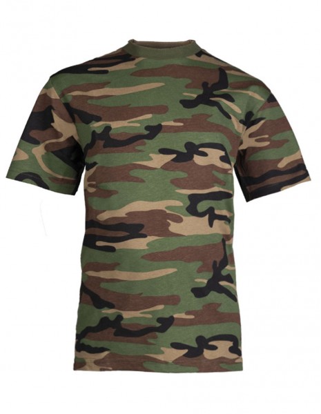 Miltec 12012020 Kids Camouflage T-Shirt Cotton Woodland