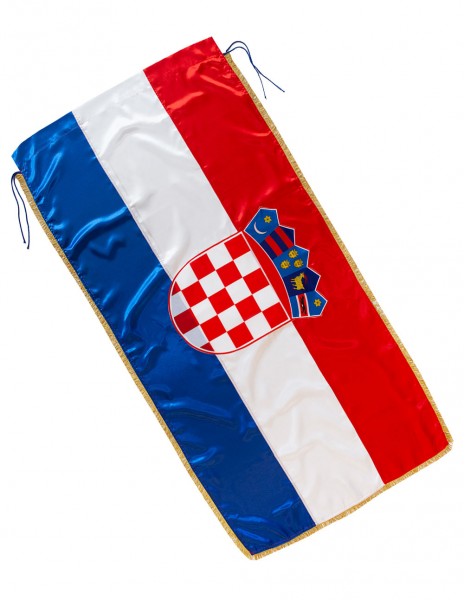 Deluxe Ceremonial Flag of the Republic of Croatia Silk 180x90 cm