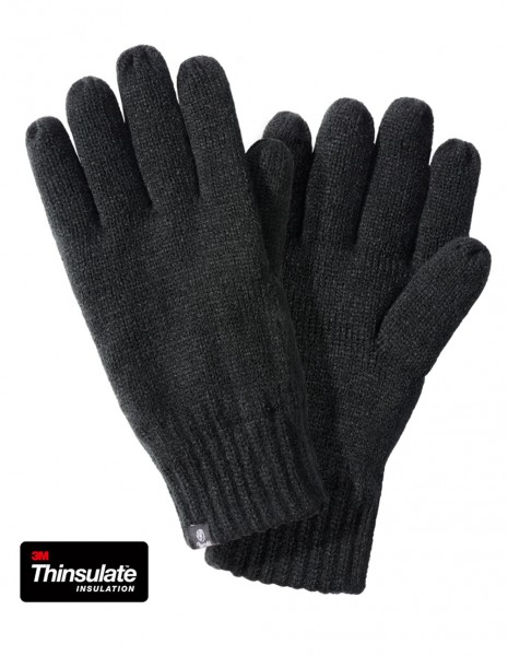 Brandit 9169-2 Winter Knitted Gloves 3M Thinsulate Lining Black