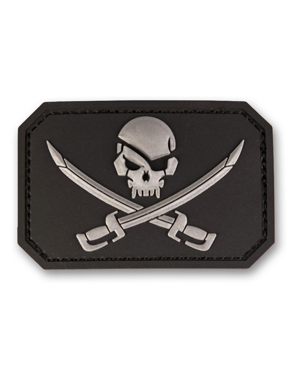 3D PVC Patch Pirate Skull With Swords Jolly Roger 16832202 Sale
