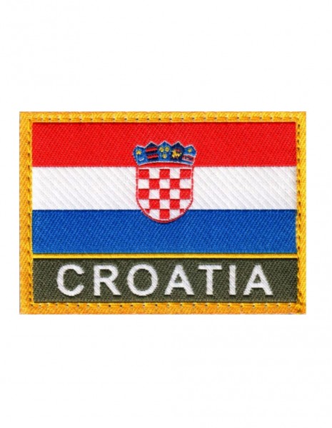 Military Army Patch Croatia Flag  Folia Color