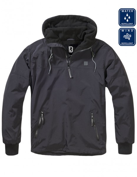 Brandit Anorak Winter Windproof Waterproof Jacket Luke Windbreaker 9393 Black