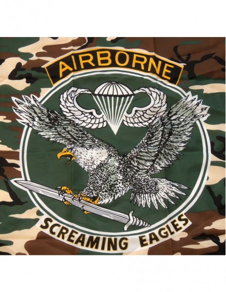 Miltec 16787000 Flag Airborne Screaming Eagles 90x150cm
