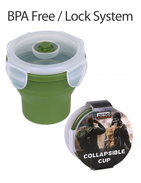 Fosco Collapsible Cup w/ Lid Eco Free 311051