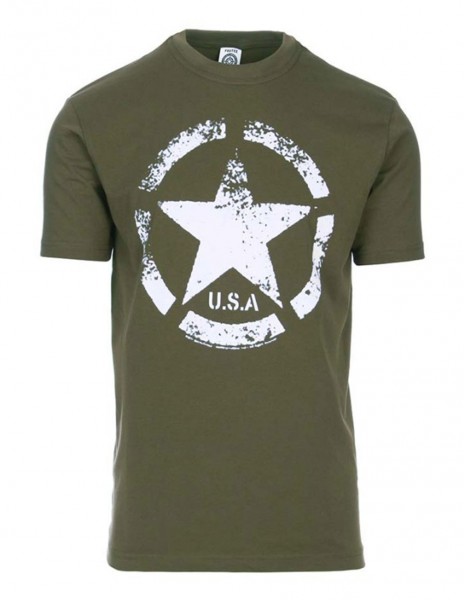 T-Shirt Allied Star USA Vintage Olive Fostex 133535