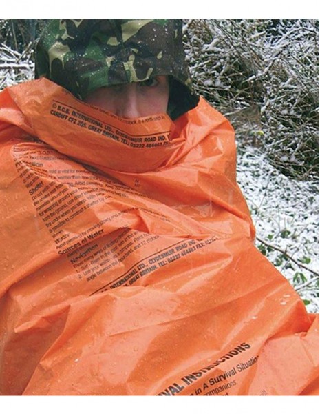 BCB Survival Sleeping Bag Orange CL044