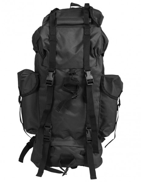Miltec-65 14023002 Miltec-65 Bundeswehr Outdoor Hiking Backpack 65 Liters Black