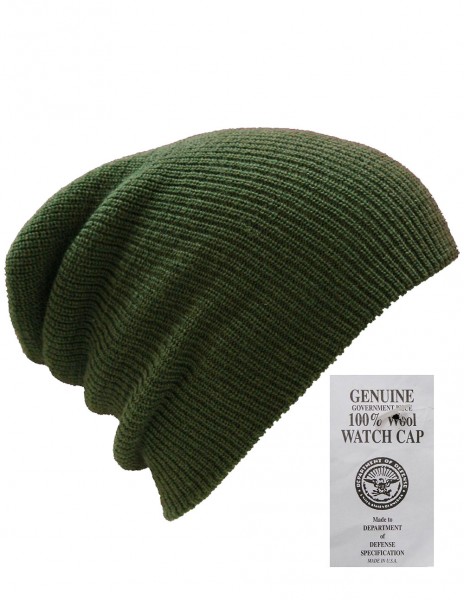 Hiking Hunting Wool US 12140001 100% Cap Army Olive Winter Discount