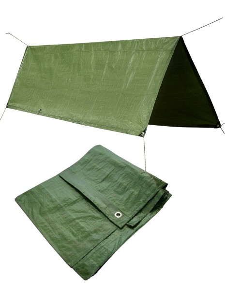 Miltec 14240001 Waterproof Tent Wing / Tarpaulin / Ripstop / 2x3 meters