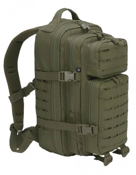 Brandit Camping Hiking Army Molle Backpack US Cooper LaserCut Medium Olive 8023