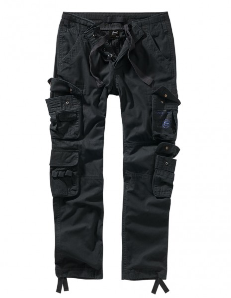 Brandit 1016-2 Pure Slim Fit Cargo Pants Black