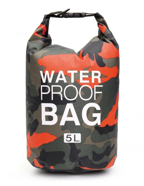 Dry Bag Waterproof 5L Orange Camo