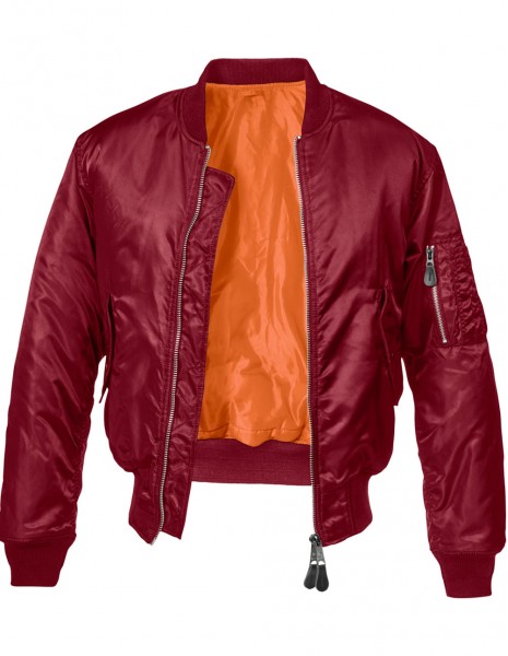 Brandit Spitfire Pilotska Jakna MA1 Burgundy Red