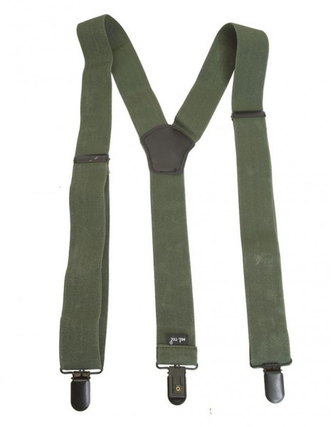 Hunting Wide Man Pants Suspenders Classic Olive Miltec 13184001