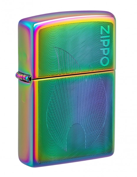 Zippo Lighter Chameleon High Polish / Dimensional Flame Design 48618