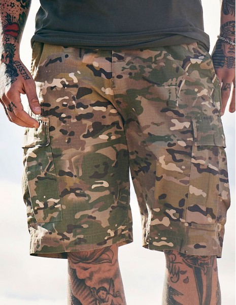 Brandit 2019-161 Slim Vintage Ripstop BDU Shorts Summer Tactical Camo