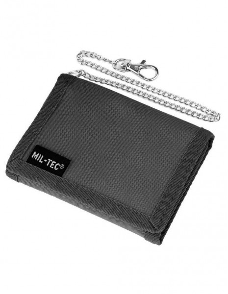 Military Wallet With Chain Black Miltec 15811002