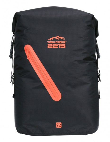 Sac à dos imperméable TASK FORCE Bearvertrail 22 L noir orange - SA