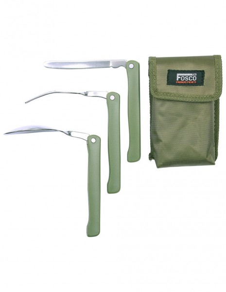 Fosco Folding Cutlery KFS Pouch Olive