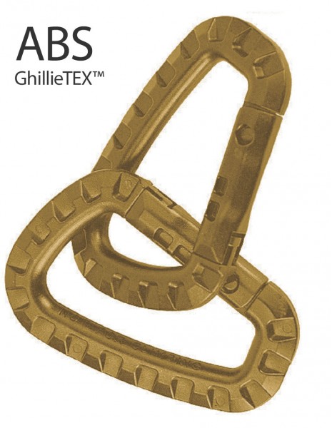 Mil-Tec / Carabiner / ABS Polymer / Blister 2xPack / Coyote