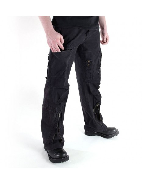 Pilot Army Military Cargo Vintage Pants Popeline Black Sale Discount ...