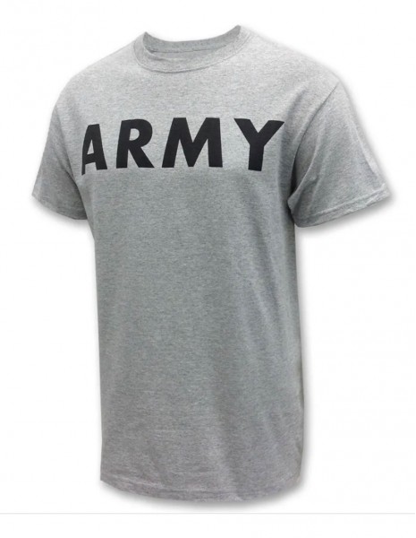 Miltec Training Gym T-Shirt Army Logo Gray 11063008 Sale